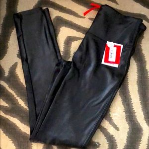 Spanx Faux Leather Leggings in Petite/Small